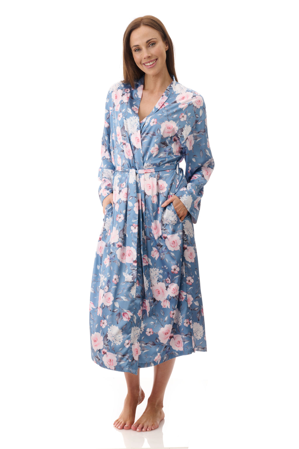 Givoni Jaclyn Polyester Satin Mid Gown -Dusk(S/M/L)