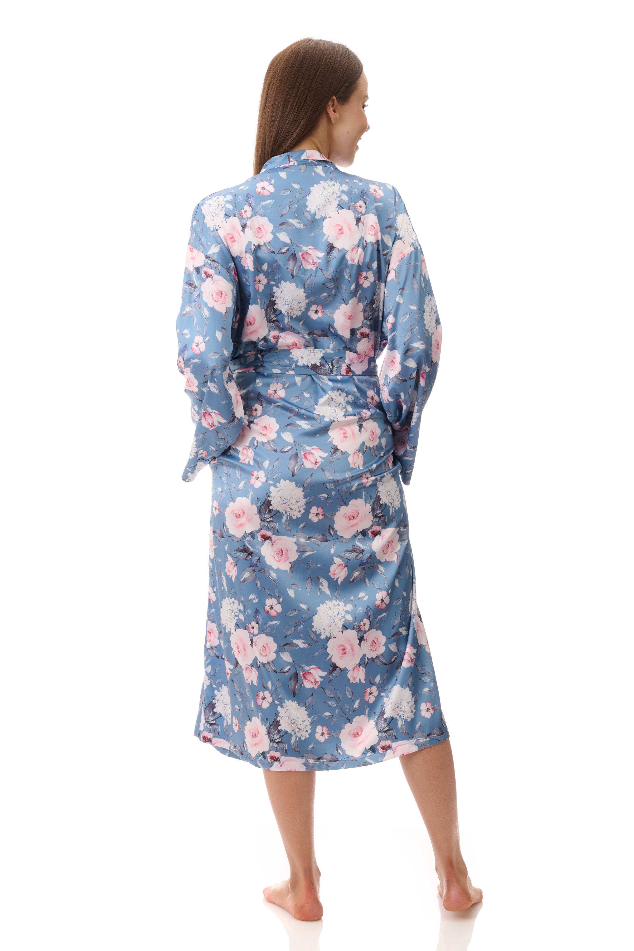 Givoni Jaclyn Polyester Satin Mid Gown -Dusk(S & L)