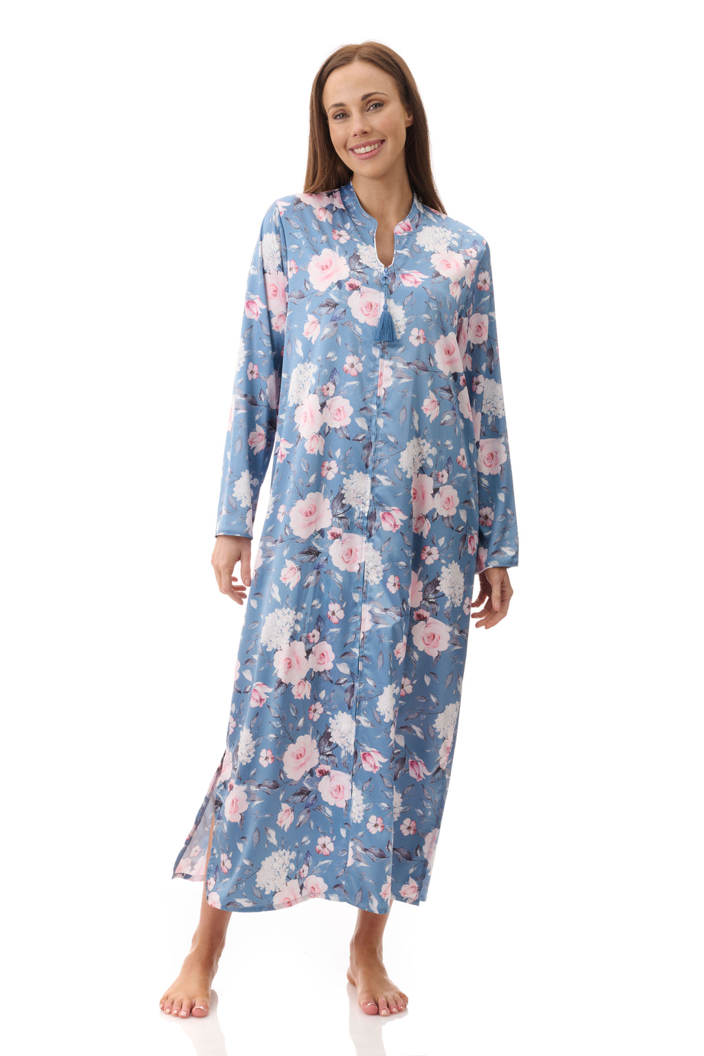 Givoni Jaclyn Polyester Satin Zip Gown -Dusk(M & XL)