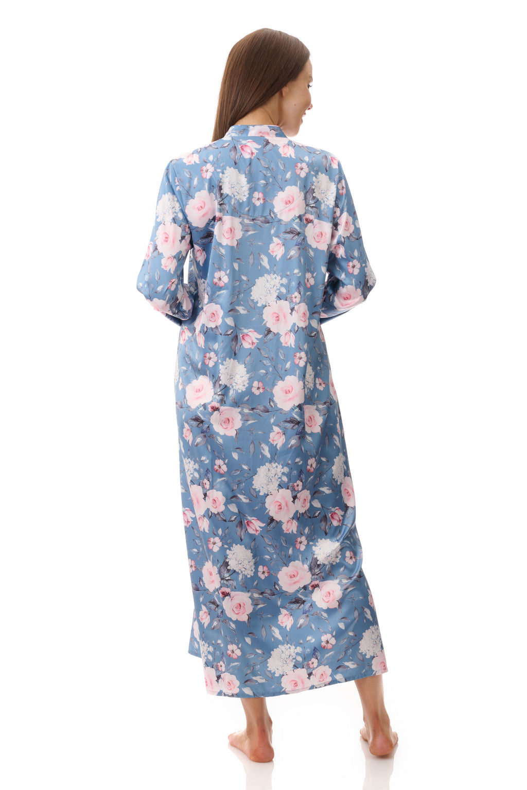 Givoni Jaclyn Polyester Satin Zip Gown -Dusk(M & XL)
