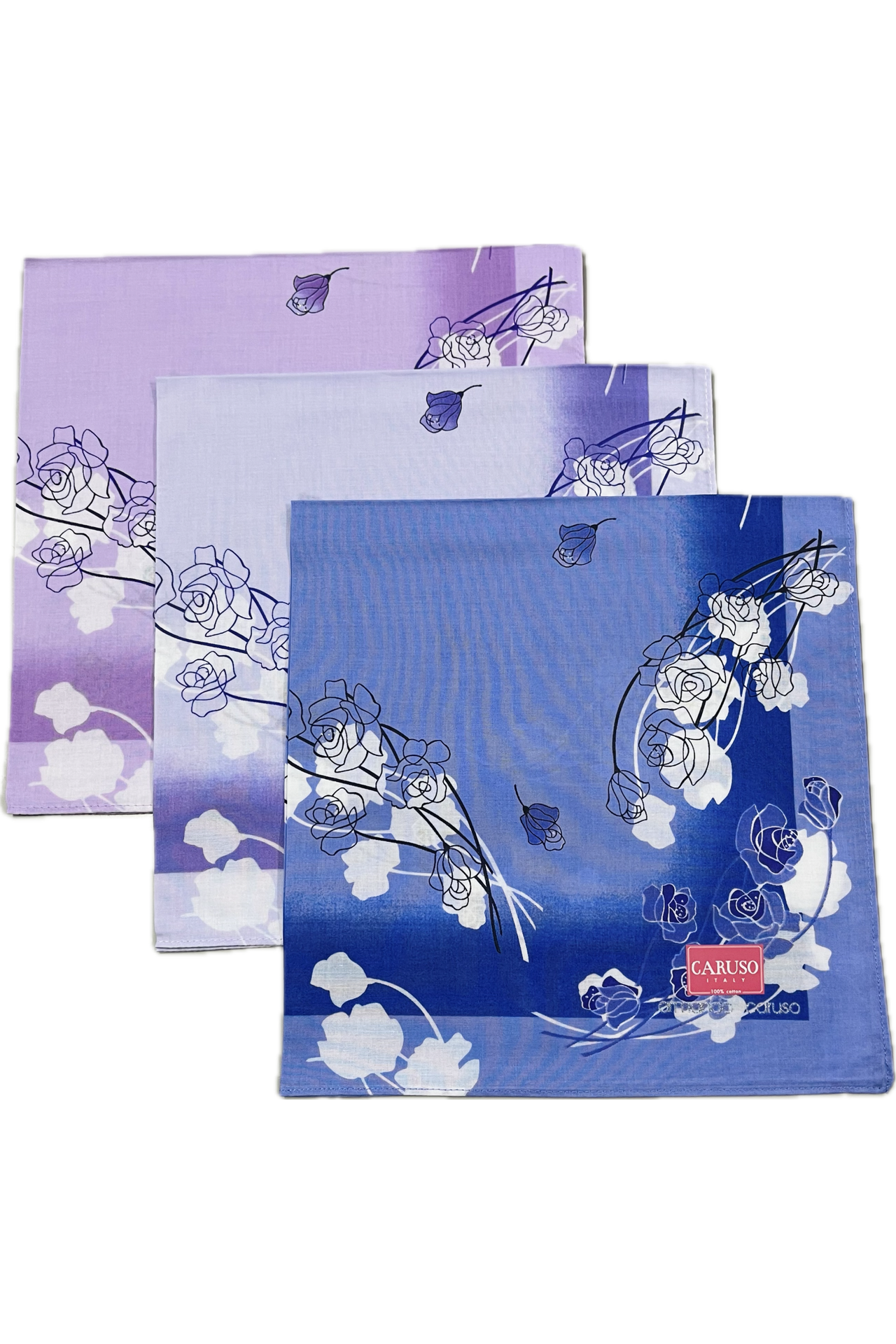 Armando Caruso Rose Spray Handkerchief -Mauve Only