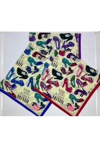 Armando Caruso High Heels Handkerchief -Blue/Purple/Pink