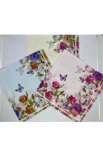 Armando Caruso Ladies Handkerchief -Lemon & Pink