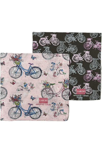 Armando Caruso Bicycles Handkerchief -Brown Only