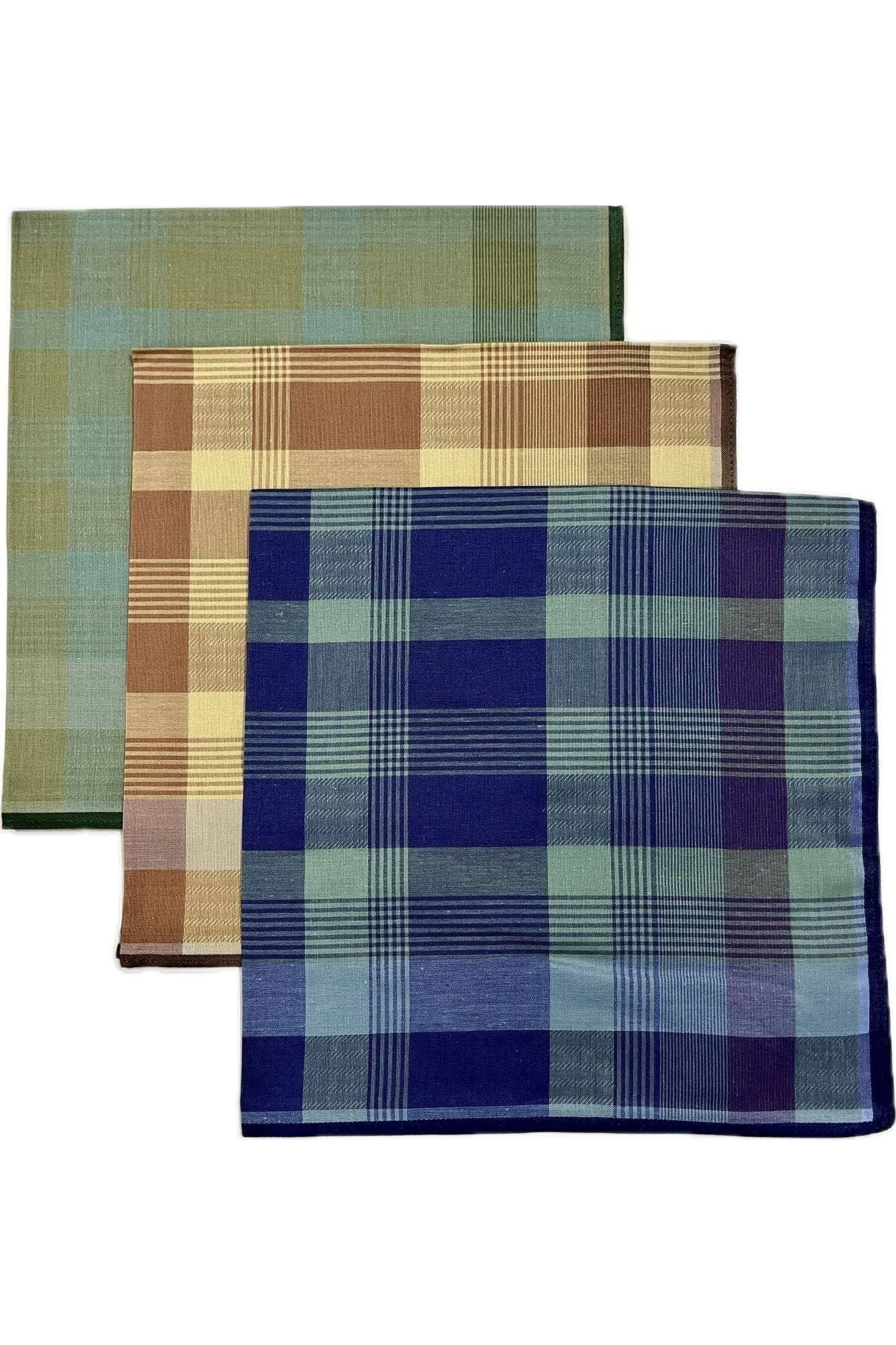 Rosdale Checked Handkerchief -Brown Only