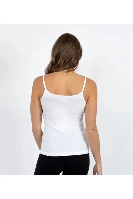Baselayers Organic Cotton Cami -White