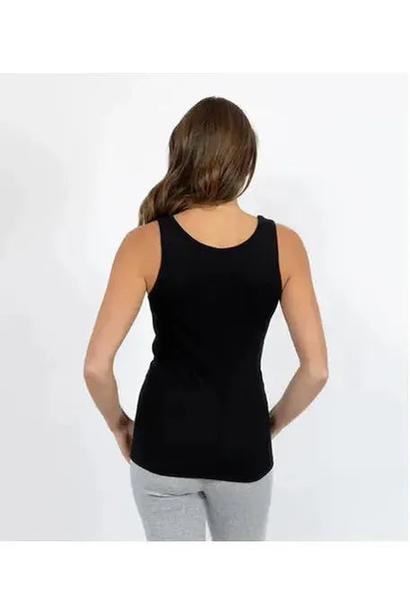 Baselayers Organic Cotton Tank -Black