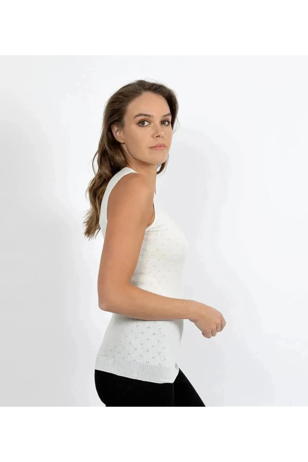 Baselayers Thermal RTR Side Seamfree  Vest -Ivory
