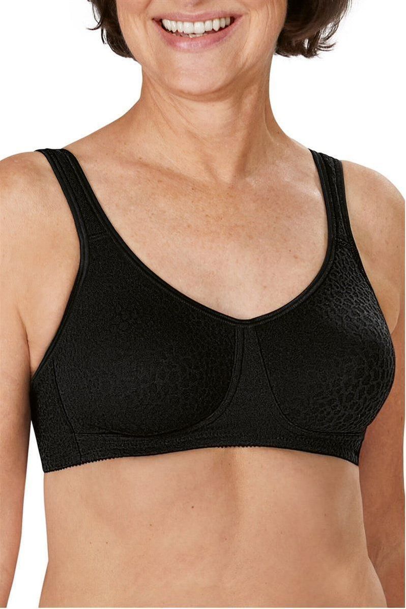 Amoena Mona Wirefree Bra -Black(12B & 16DD)