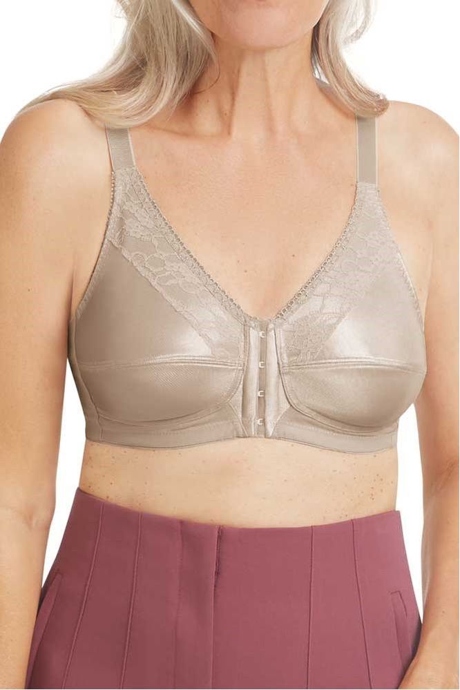 Amoena Nancy Front Fastening Wirefree Bra -Nude