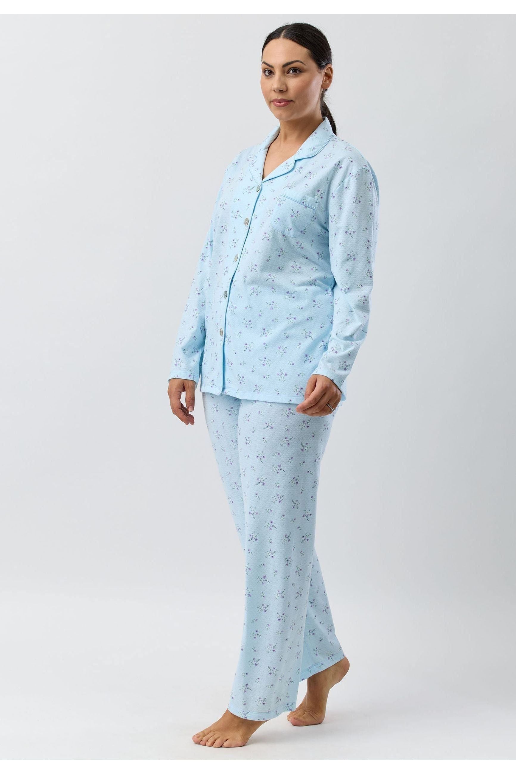 Schrank Sweet Pea Poly/Cotton Knit PJ -Aqua(10/14/16)