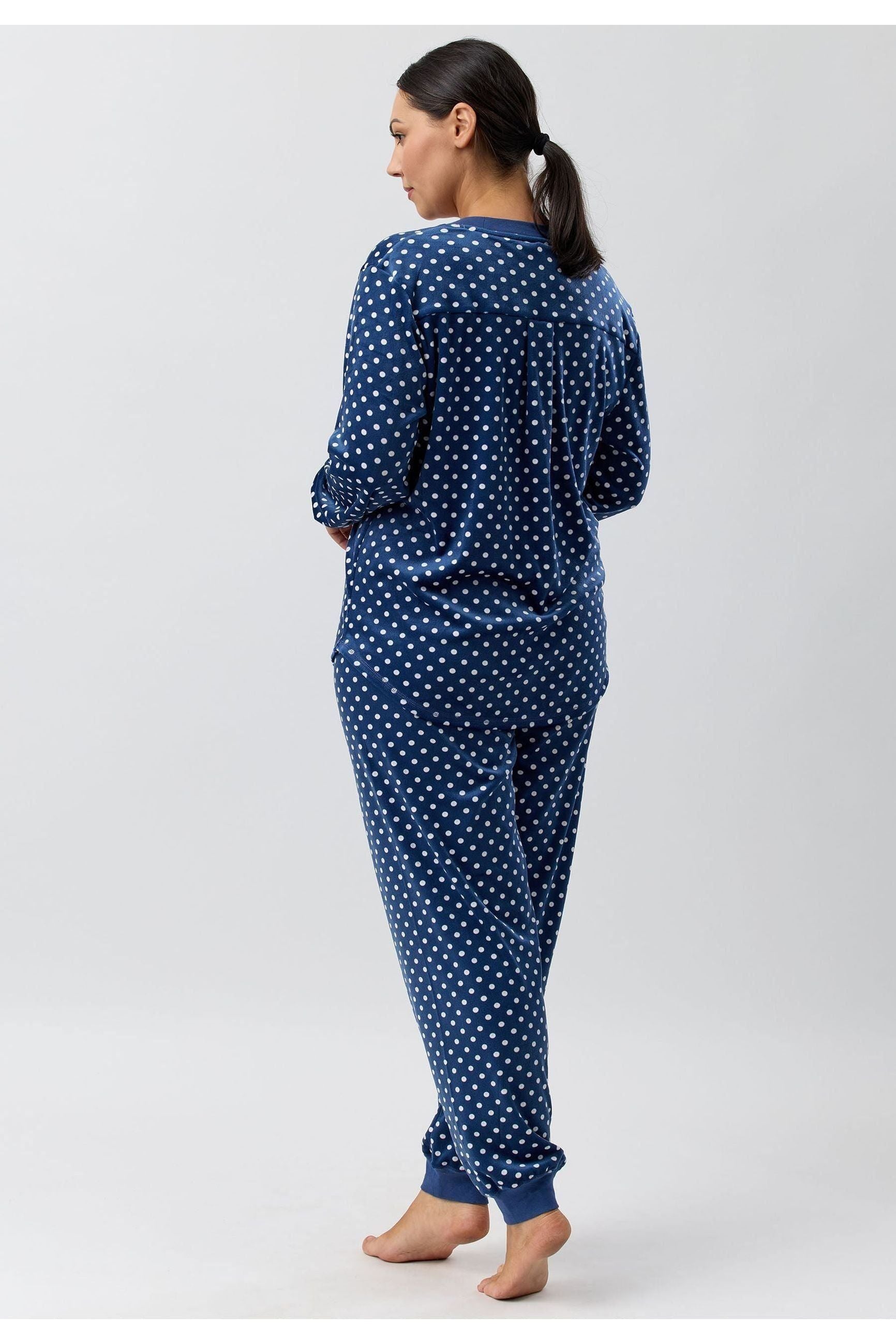 Schrank Spot Velour Polyester Ski PJ -Navy(10 & 14)