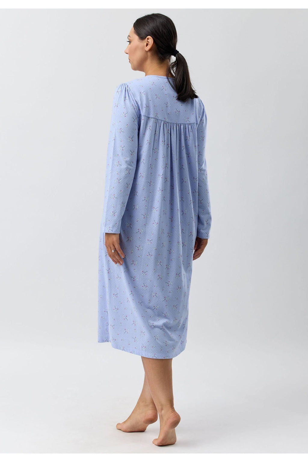Schrank Sweet Pea Poly/Cotton Knit Mid Nightie -Lav(26 Only)