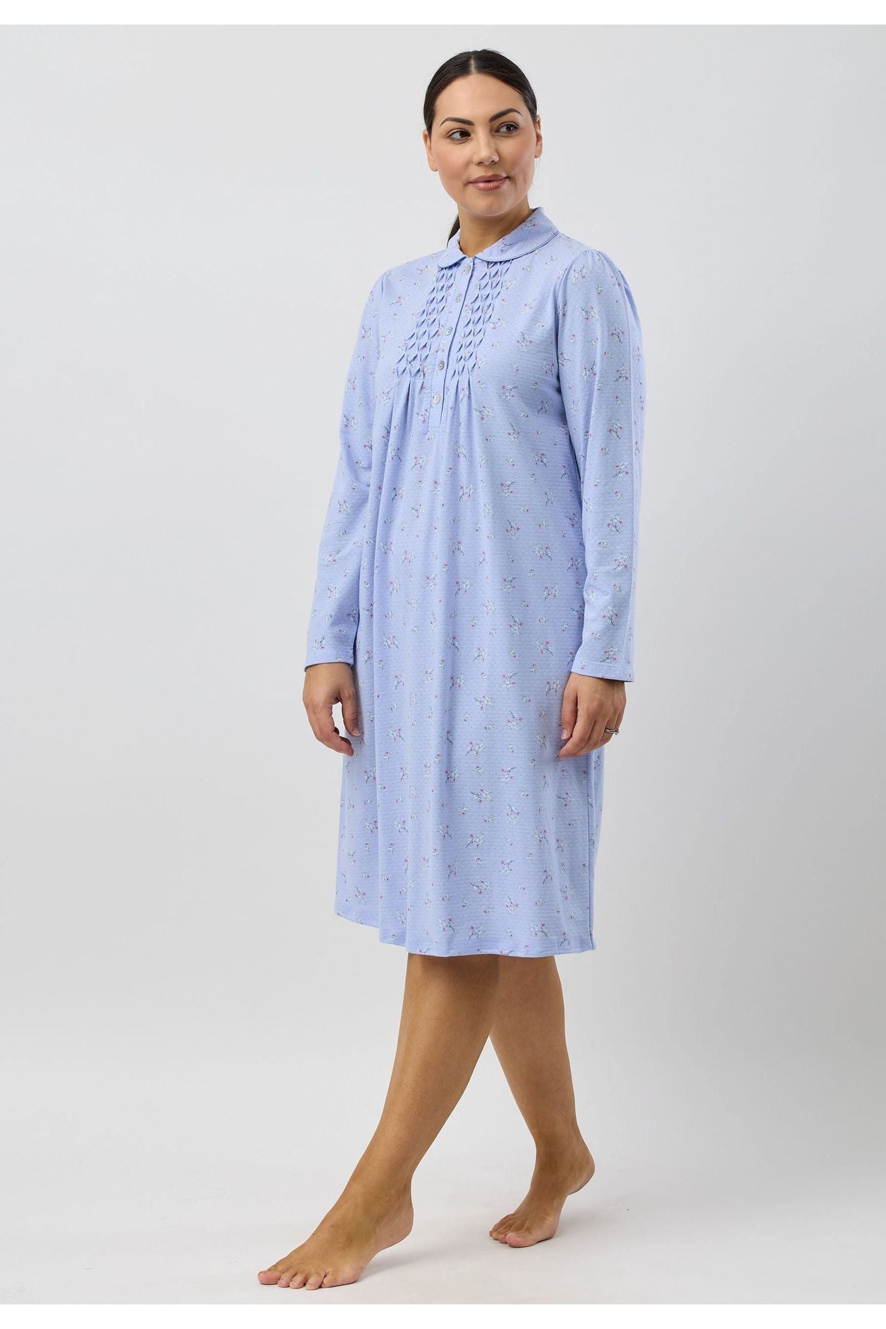 Schrank Sweet Pea Poly/Cotton Knit Short Nightie -Lav(20 & 24)