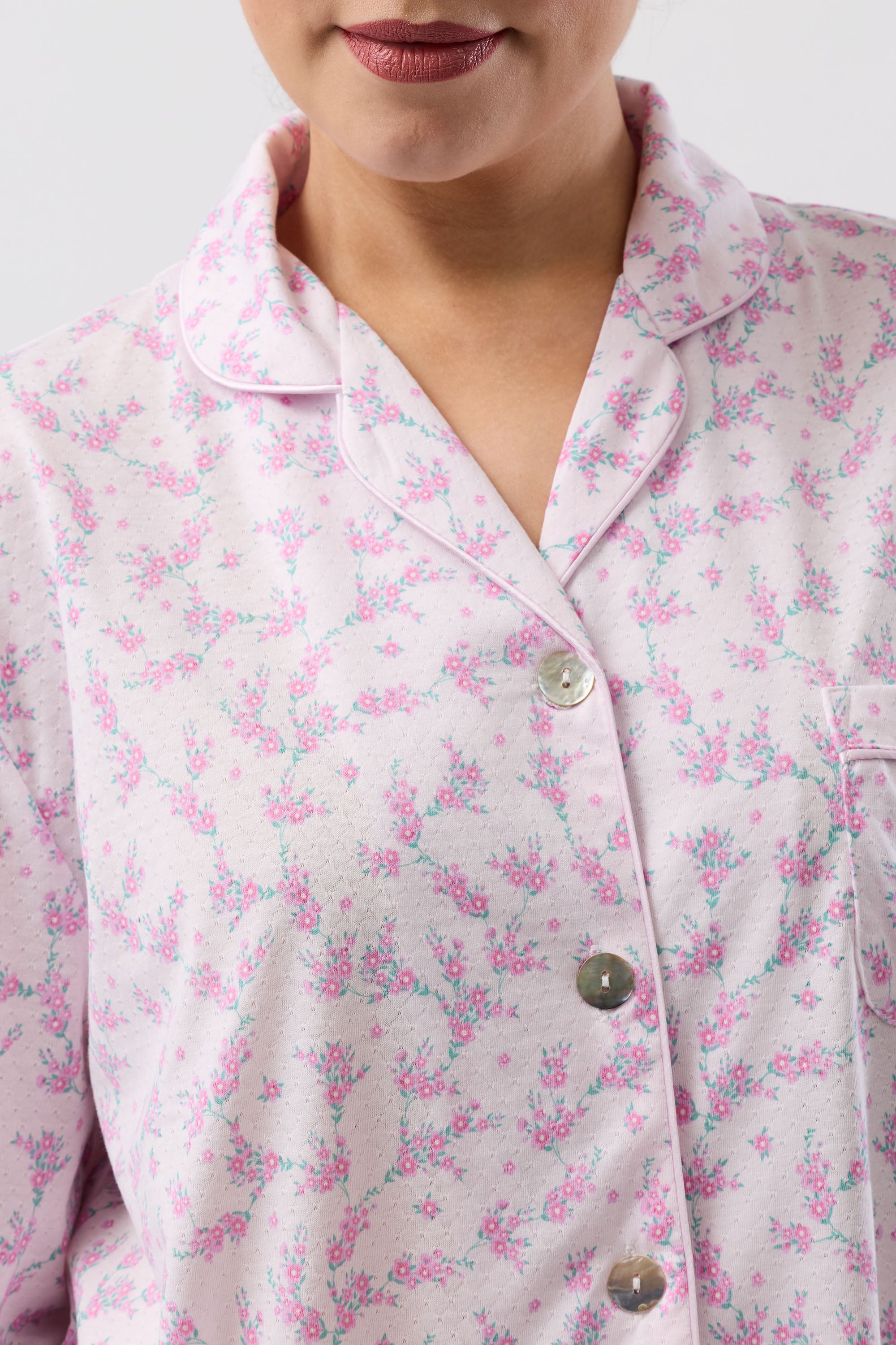 Schrank Jasmine Poly/Cotton Knit PJ -Pink