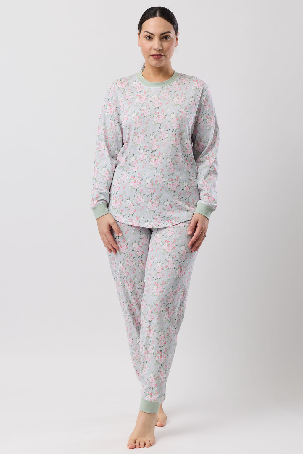 Schrank Bouquet Cotton Knit Ski PJ -Sage(10 & 18)