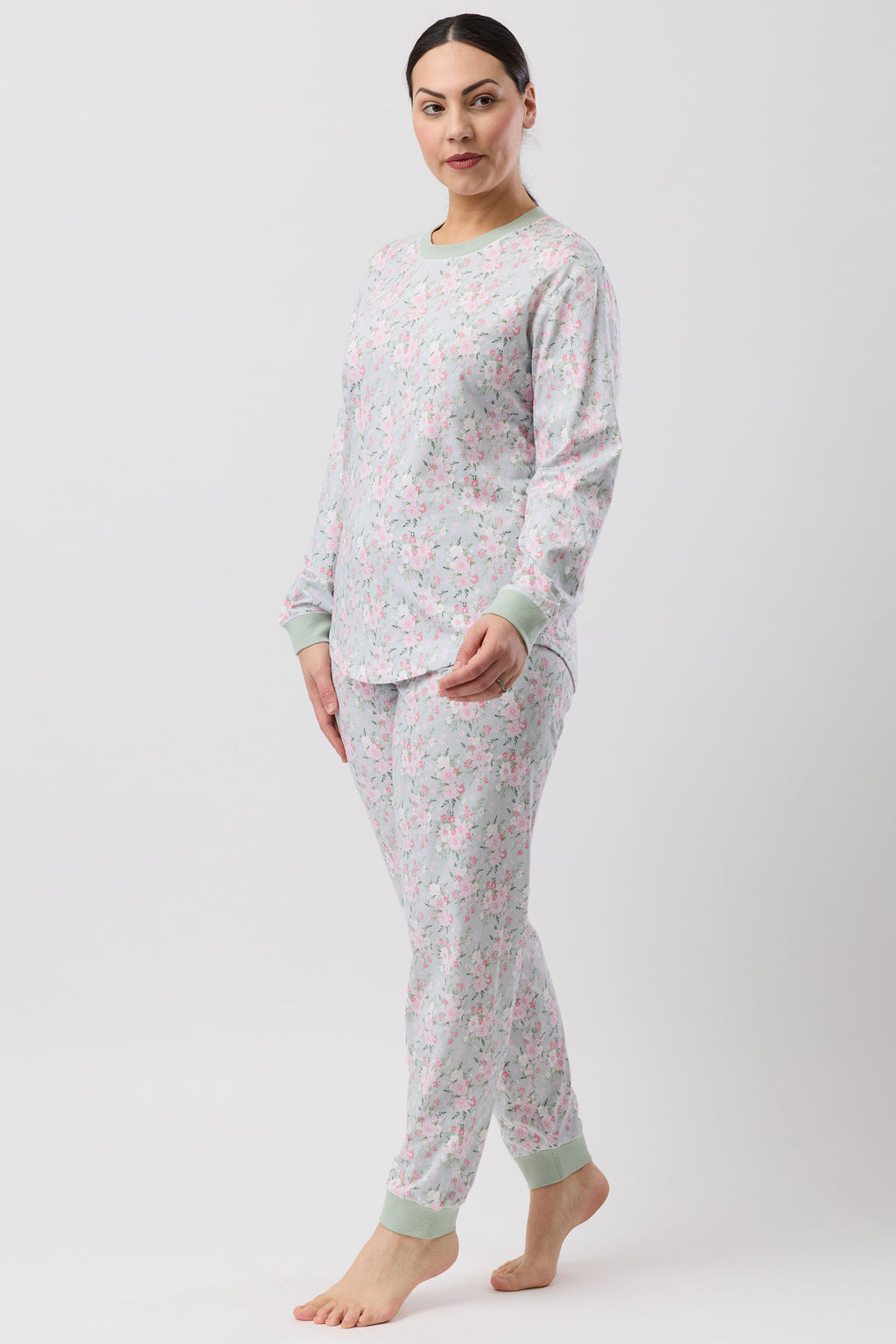 Schrank Bouquet Cotton Knit Ski PJ -Sage(10 & 18)