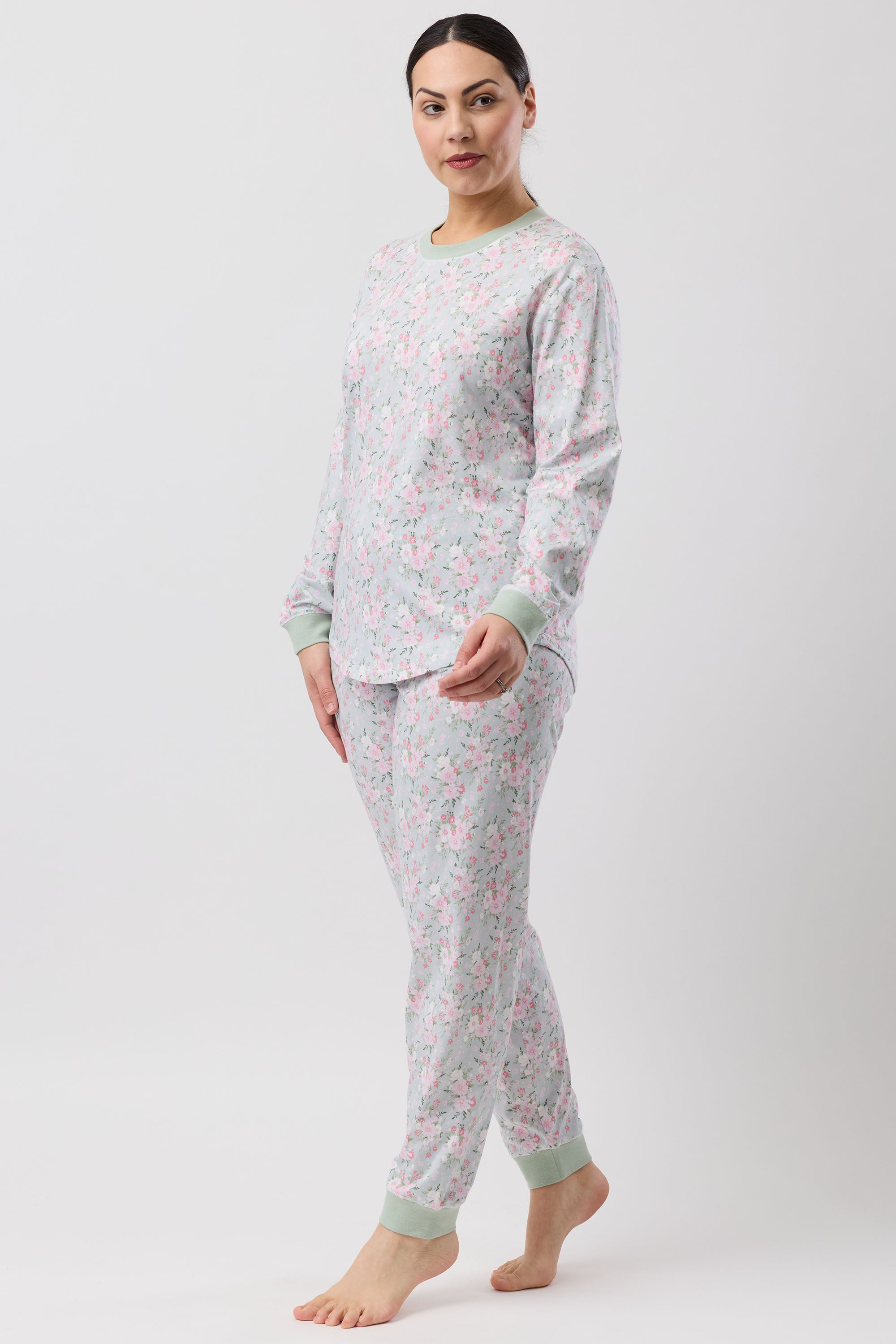 Schrank Bouquet Cotton Knit Ski PJ -Sage(10/14/16/18)