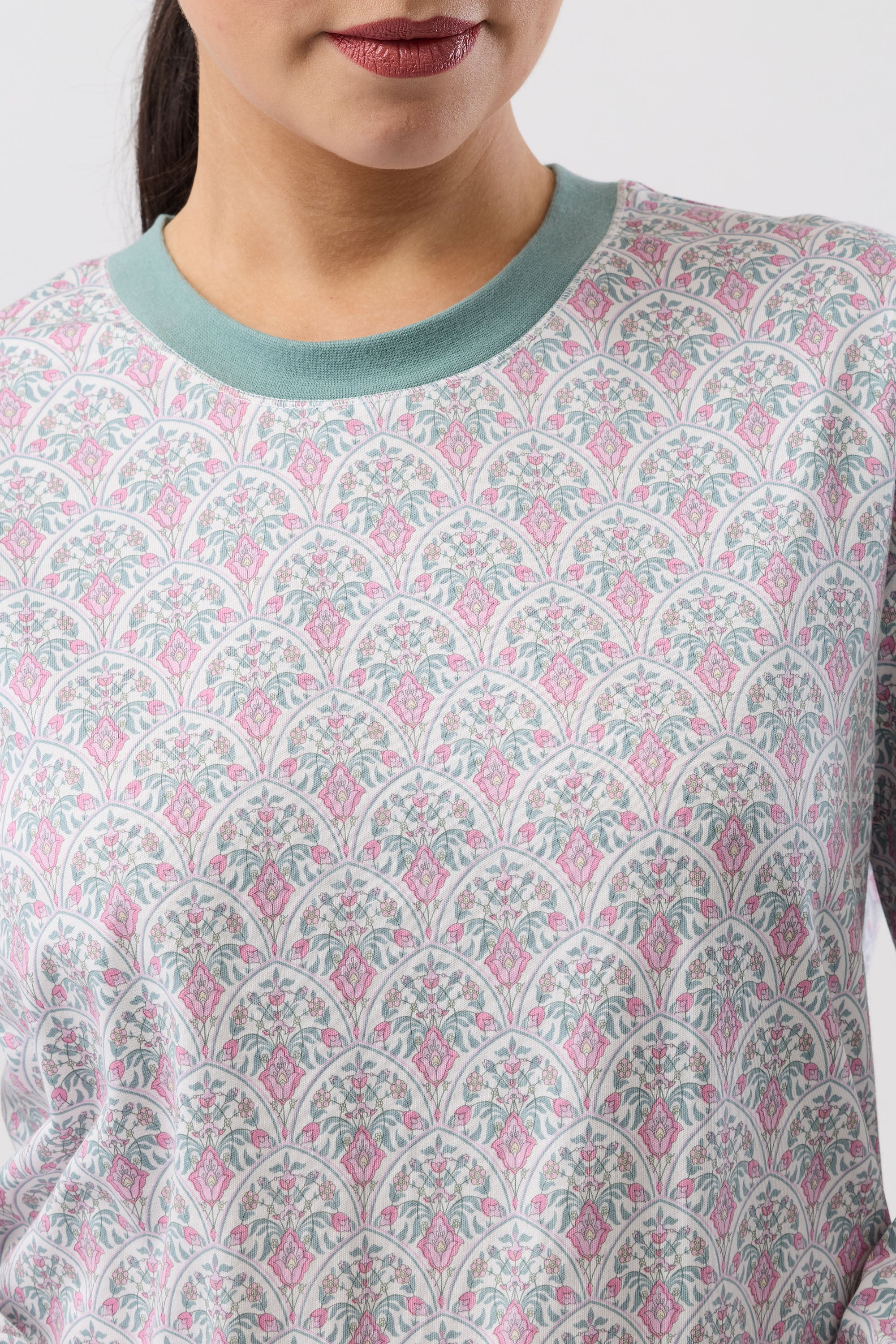 Schrank Oriental Cotton Knit Ski PJ -Pink(10/12/14/16/18)