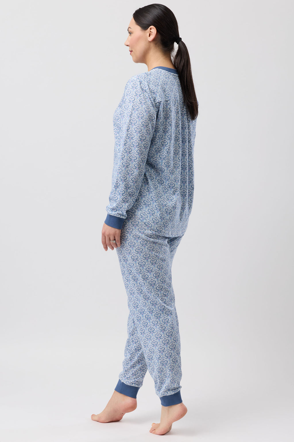 Schrank Oriental Cotton Knit Ski PJ -Teal(10 & 14)
