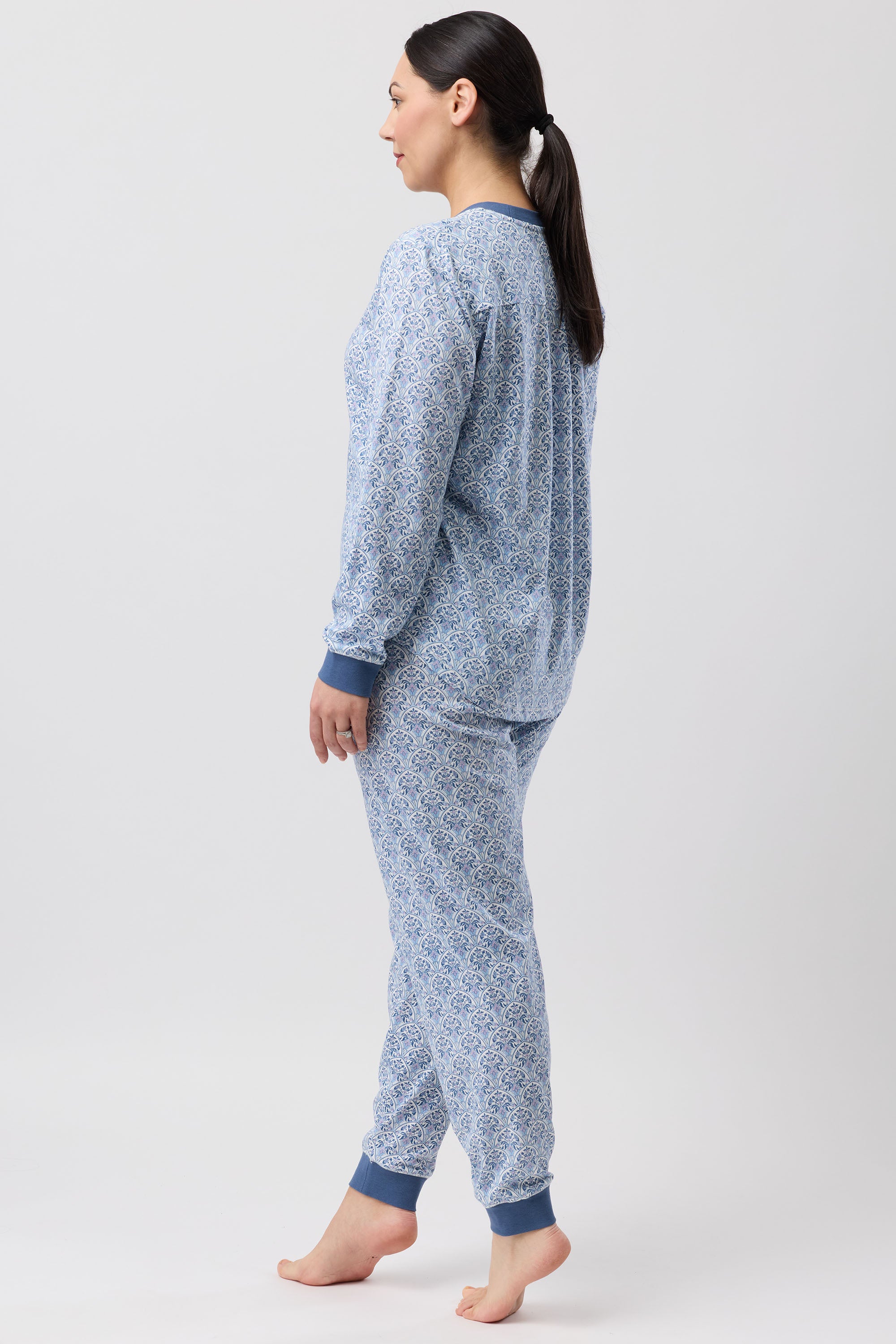 Schrank Oriental Cotton Knit Ski PJ -Teal(10/14/16/18)