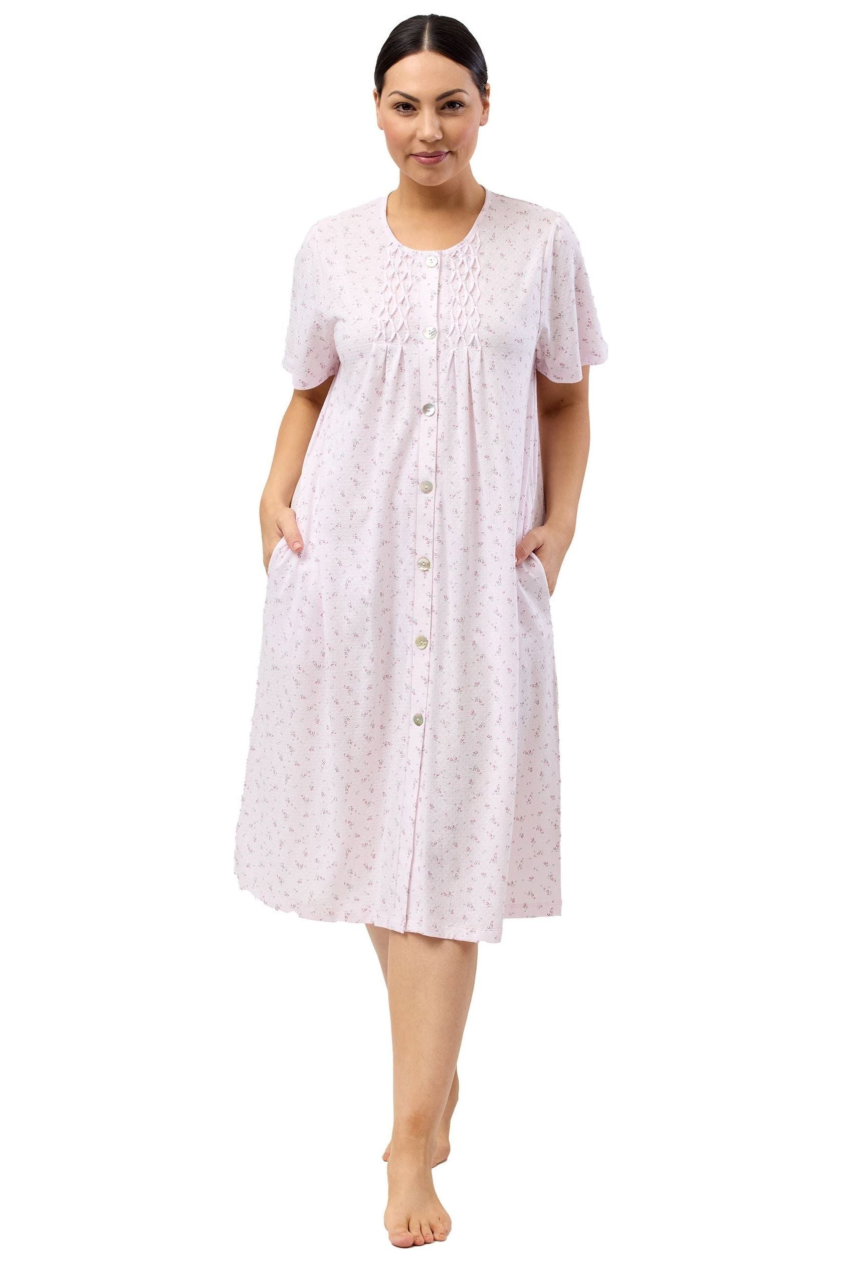 Schrank Tulip Poly/Cotton Knit Brunchcoat -Pink(20 Only)