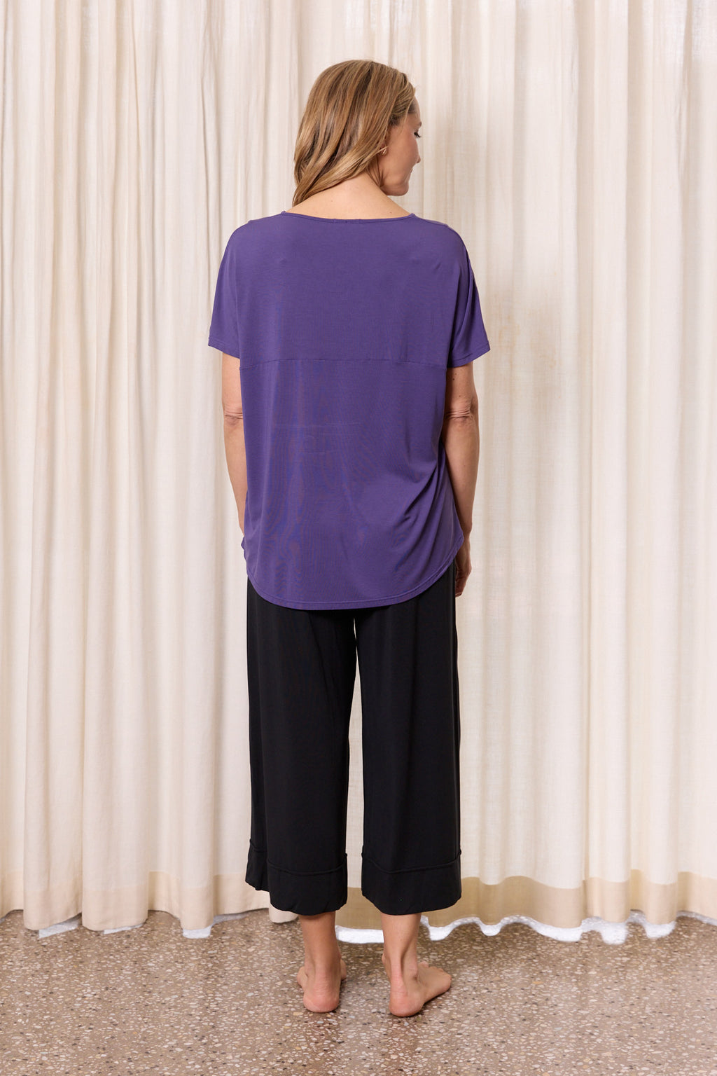 Tani Ivy Modal Swingfit Tee -Purple