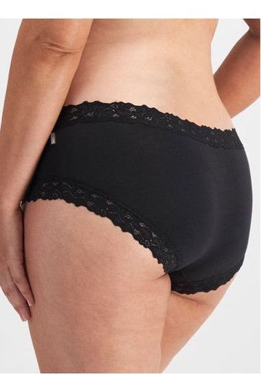Jockey Parisienne Cotton Boyleg -Black