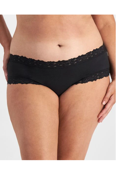 Jockey Parisienne Cotton Boyleg -Black