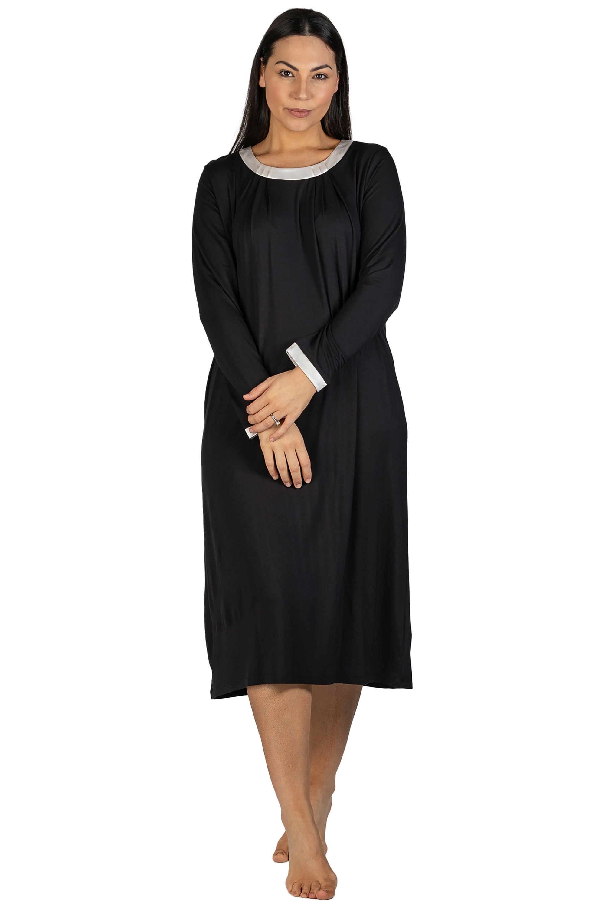 Yuu Marais Viscose Knit Mid Sleep Dress -Black(XL Only)