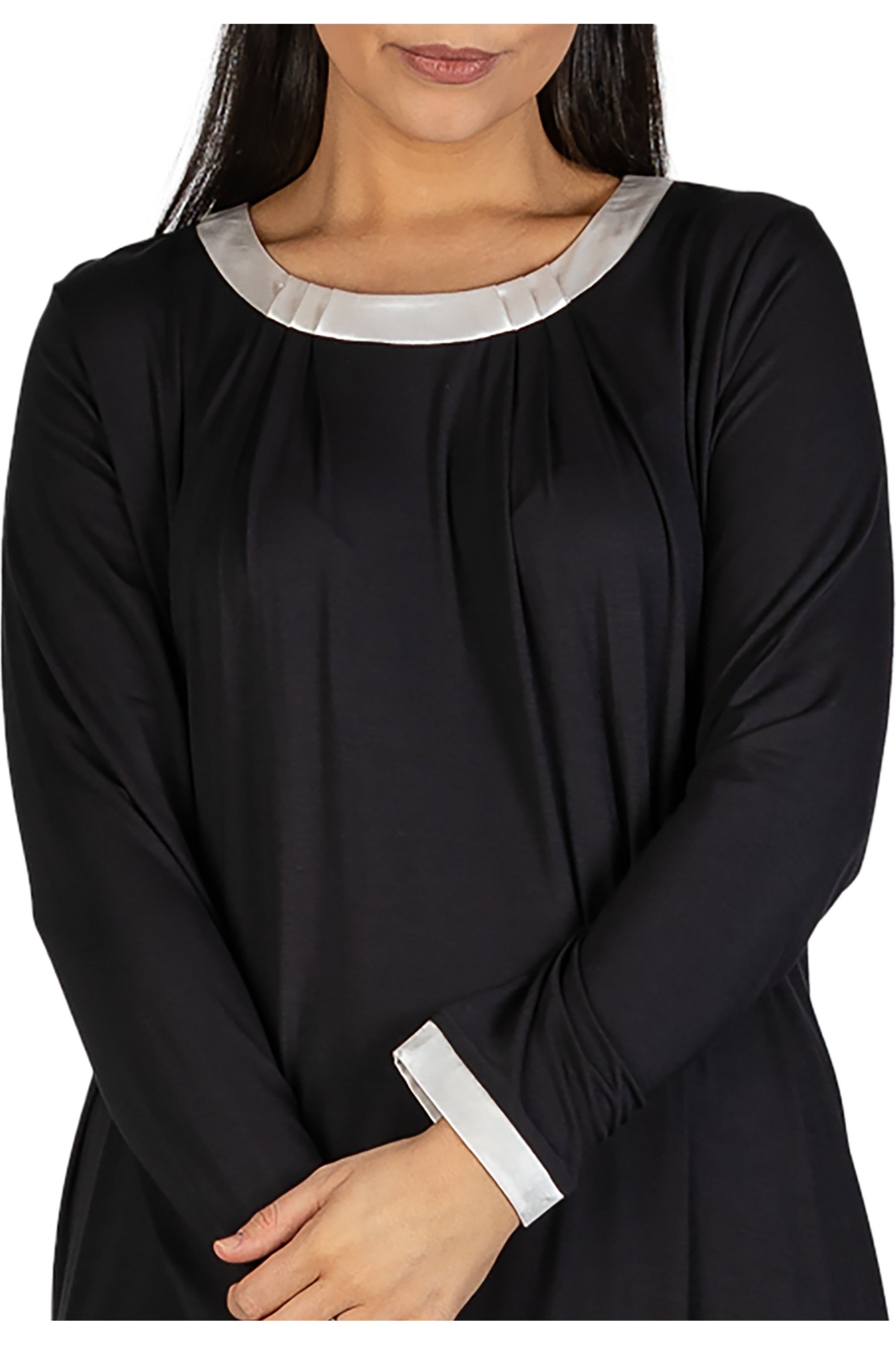 Yuu Marais Viscose Knit Mid Sleep Dress -Black(XL Only)