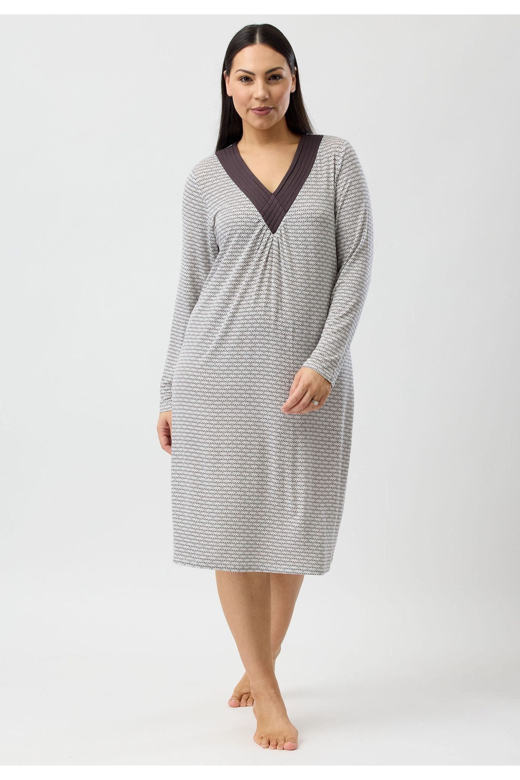 Yuu Marrakech Viscose Knit Nightie -Chocolate(M Only)