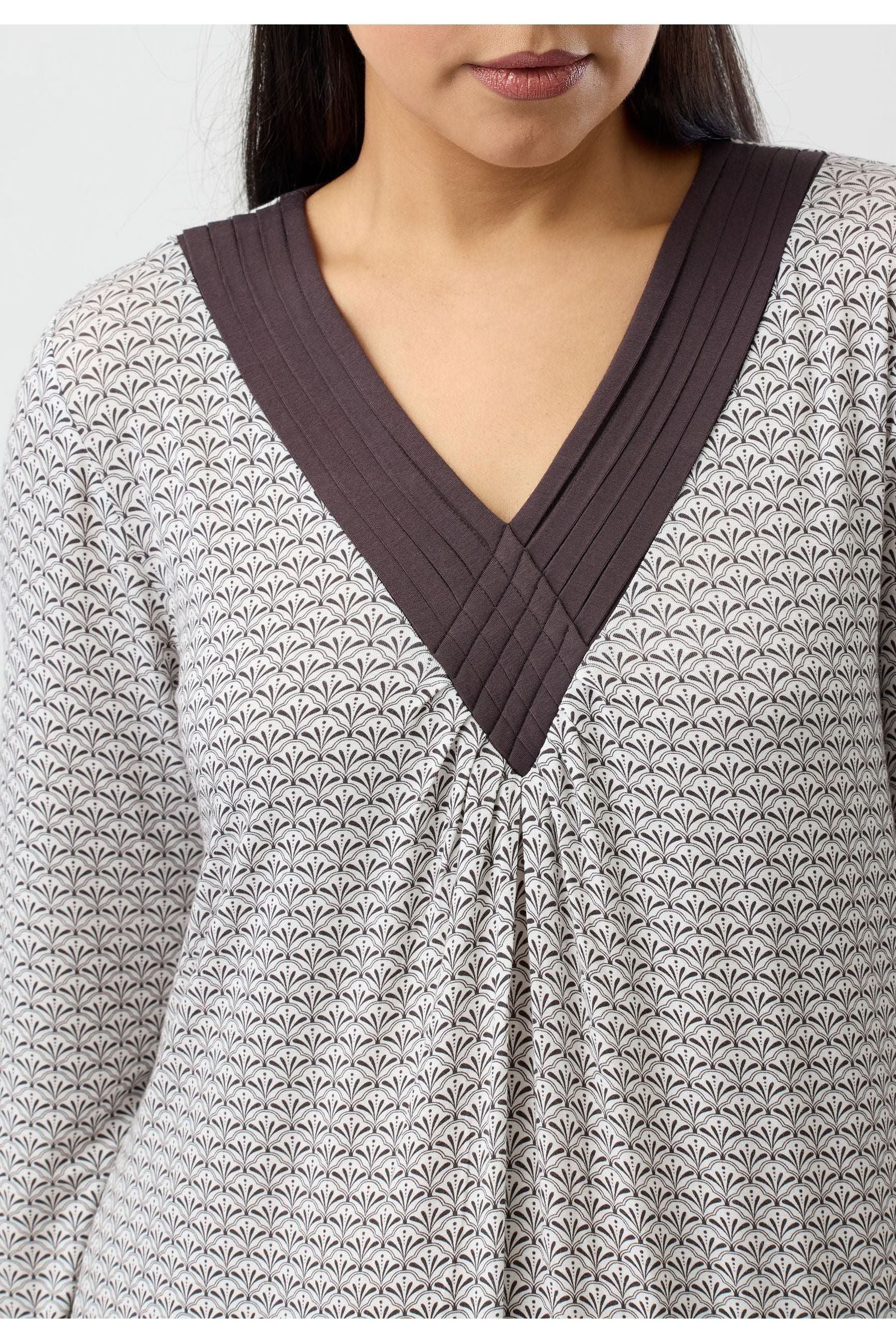 Yuu Marrakech Viscose Knit Nightie -Chocolate(M Only)