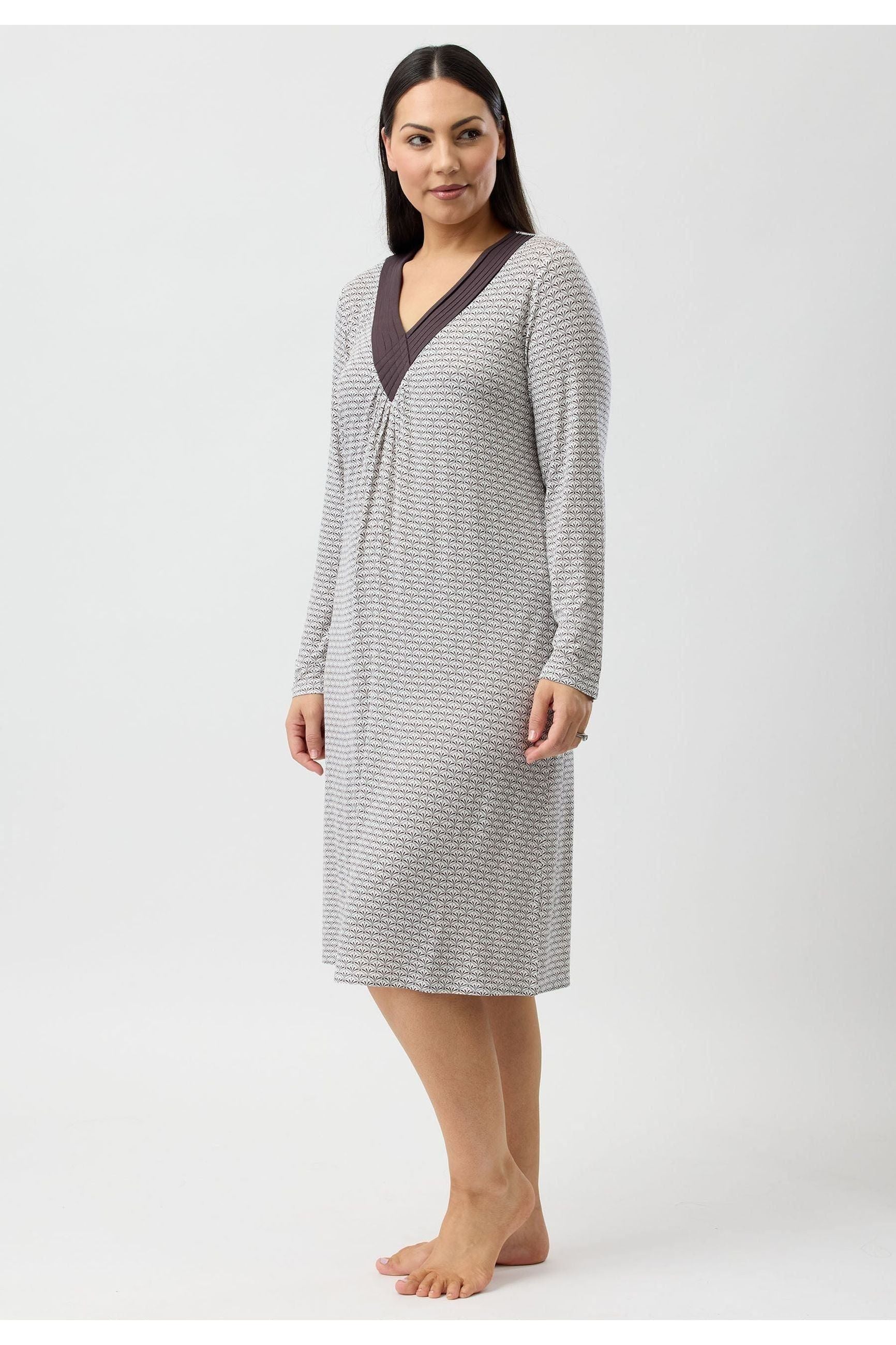 Yuu Marrakech Viscose Knit Nightie -Chocolate(M Only)