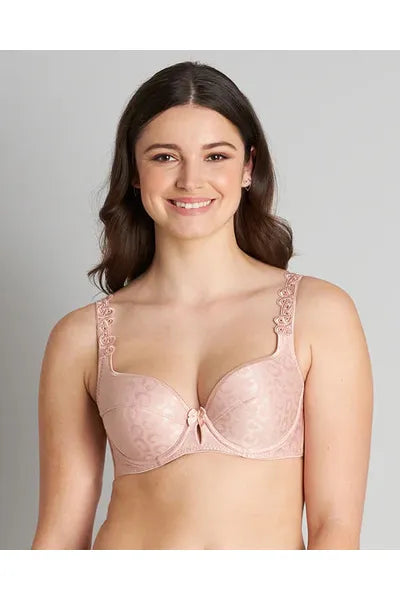 Bendon Damask Contour Underwire Bra -Latte