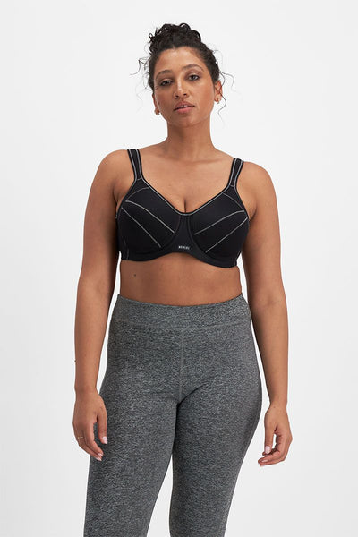 Berlei Full Support Underwire Sports Bra -Black(12F Only)
