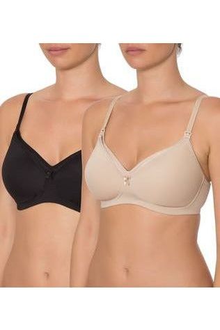 Triumph Mamabel Maternity Twin Pack -Nude/Black