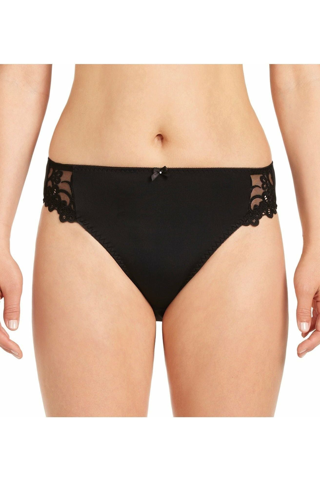 Fayreform Coral High Cut Brief -Black