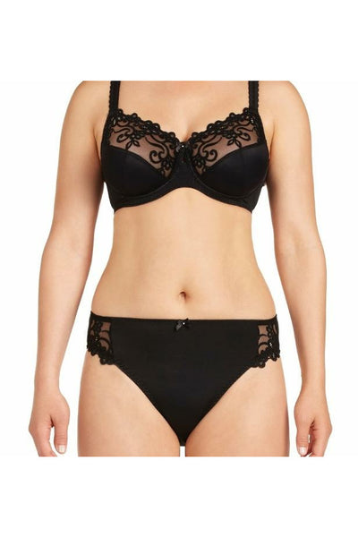Recycled Microfibre & Lace Full Brief in Black - Kayser Lingerie