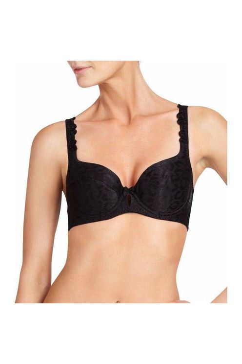 Bendon Damask Contour Underwire Bra -Black