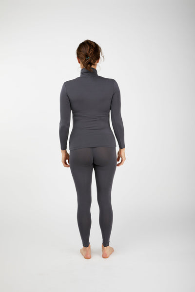Tani Modal Long Sleeve Turtle Neck Top -Storm(16 & 18)