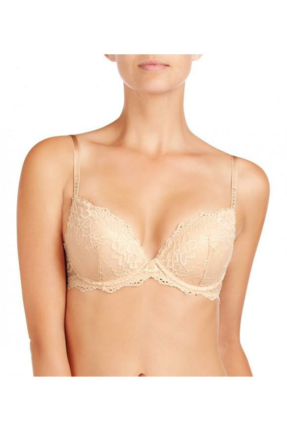 Pleasure State OMB Lace Plunge Bra -Frappe