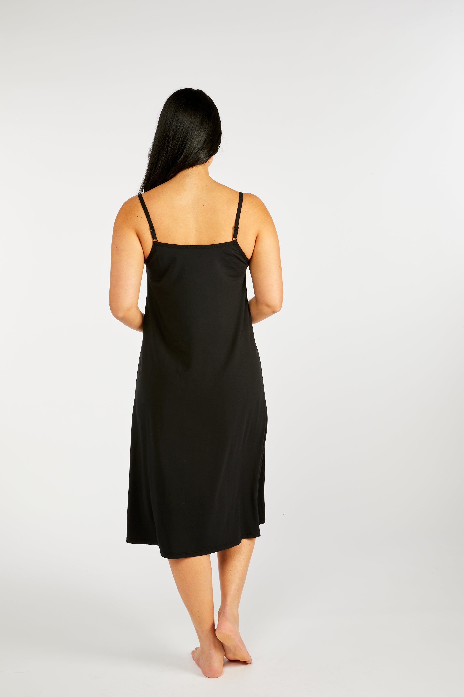 Tani Amy Modal Relaxfit Full Slip -Black