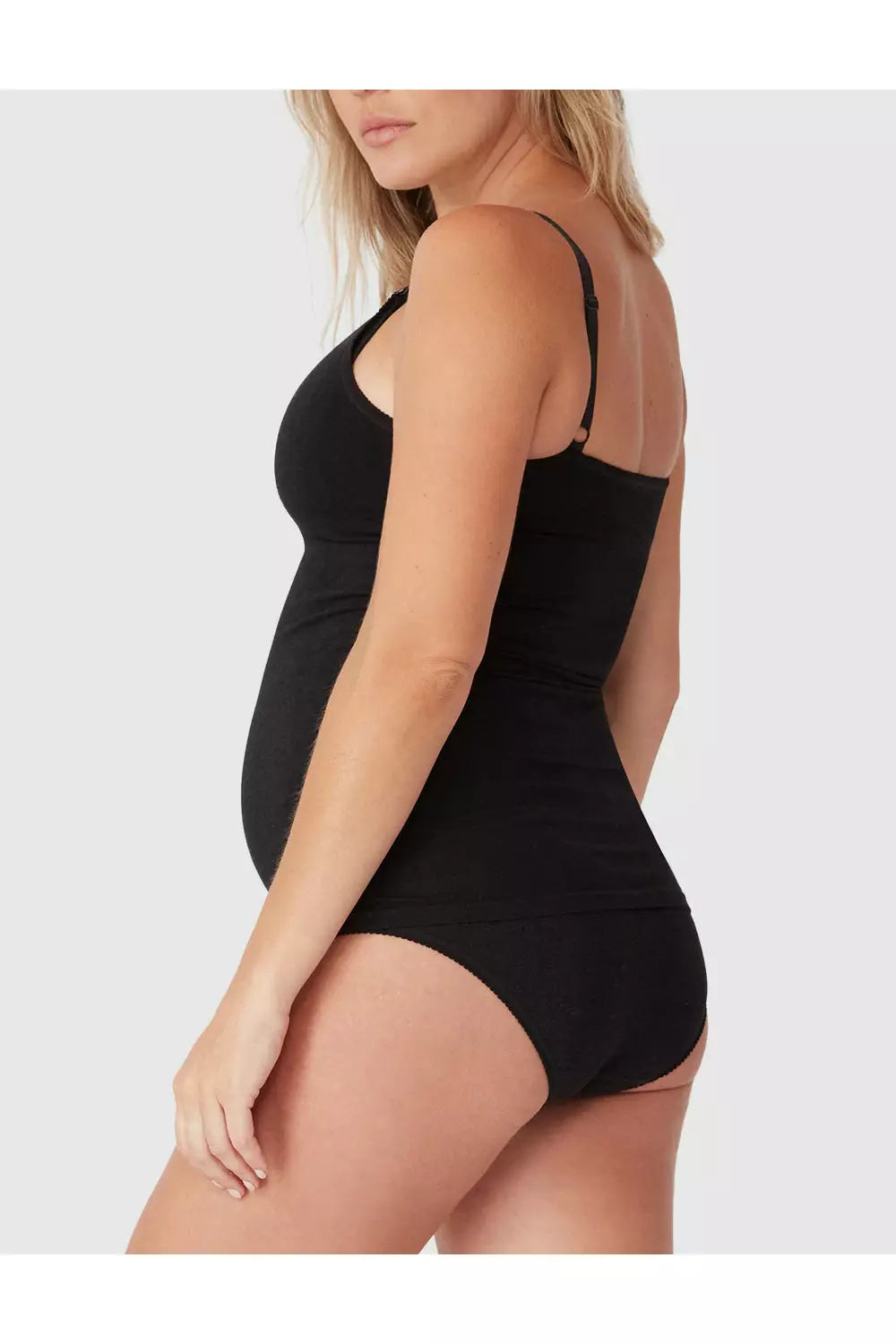 Ambra Bamboo Maternity Cami -Charcoal Marle(8-10 Only)
