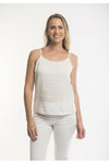 Orientique Cotton Camisole -White(18/20/22) - Plaza Lady Salon