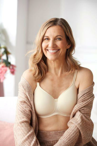 Amoena Mara Moulded Wirefree Bra -Off White