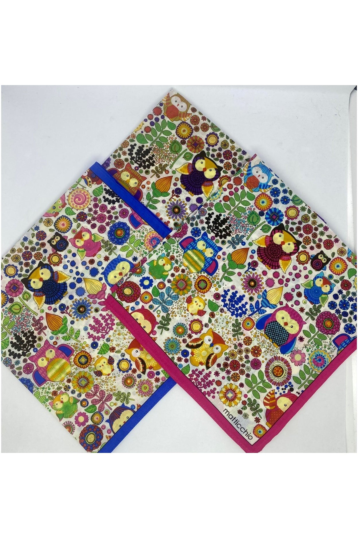 Armando Caruso Owl Handkerchief -Purple Only