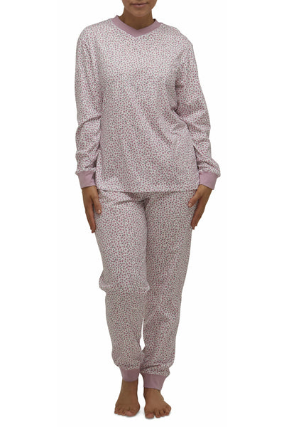 Schrank Ditsy Cotton Knit Ski Pyjama -Pink(26 Only)