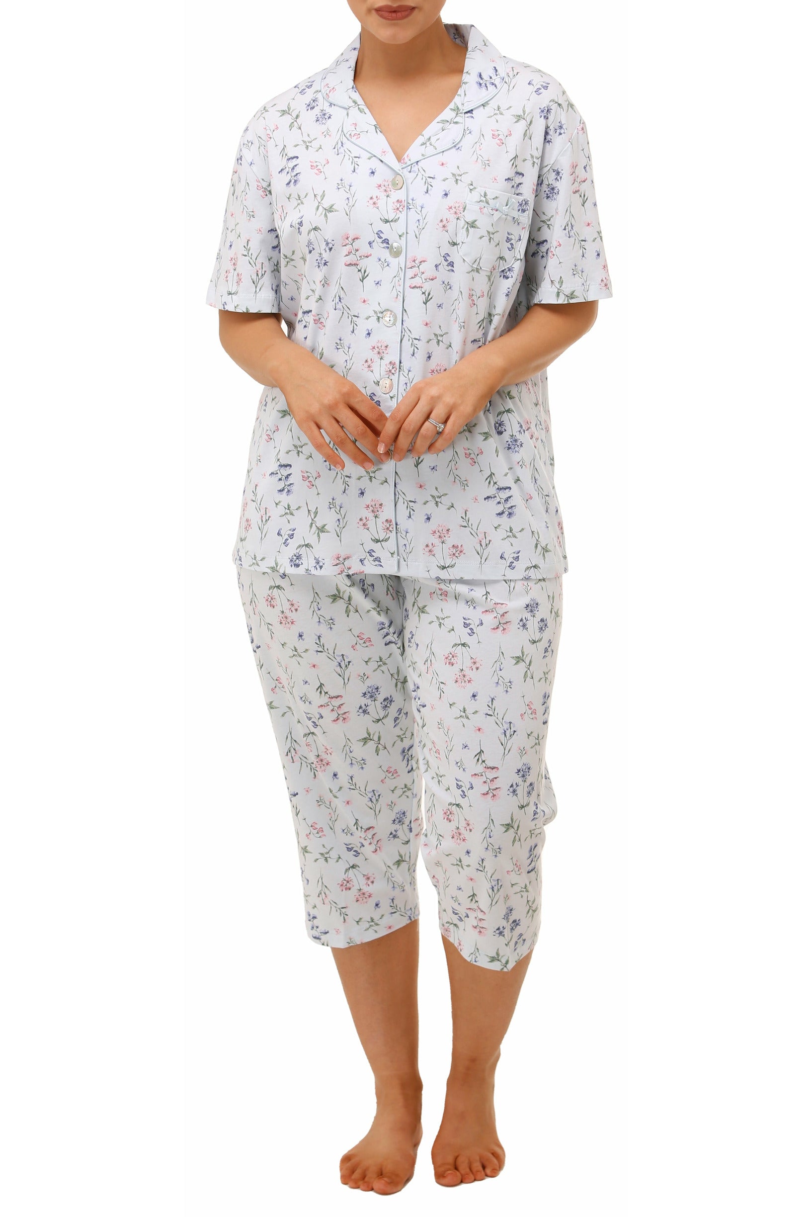 Schrank Meadow Cotton Capri Pyjama -Blue(22 & 24)