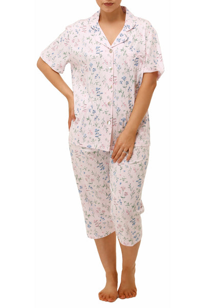 Schrank Meadow Cotton Capri Pyjama -Pink(24 Only)